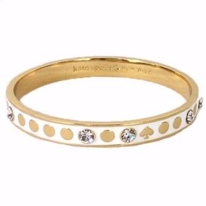 Kate Spade New York White Spot the Spade Bangle